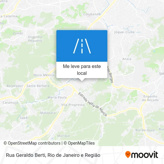 Rua Geraldo Berti mapa