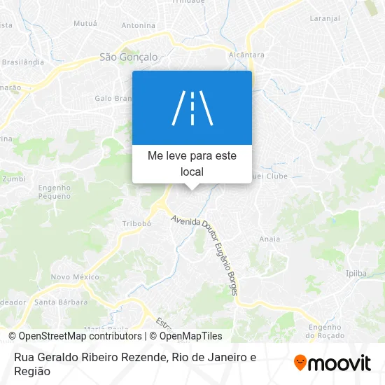 Rua Geraldo Ribeiro Rezende mapa