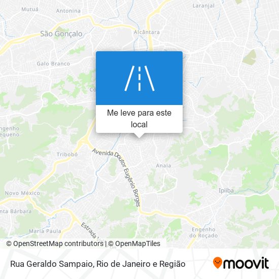 Rua Geraldo Sampaio mapa