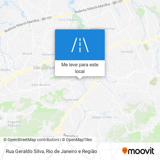 Rua Geraldo Silva mapa