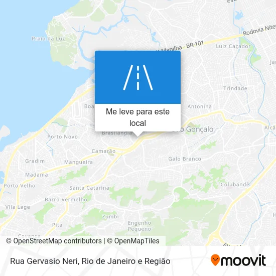 Rua Gervasio Neri mapa