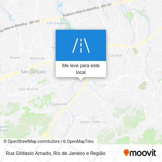Rua Gildasio Amado mapa