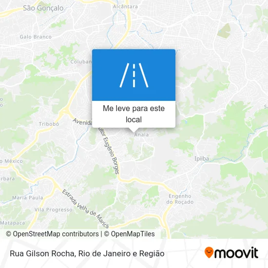 Rua Gilson Rocha mapa