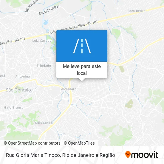 Rua Gloria Maria Tinoco mapa