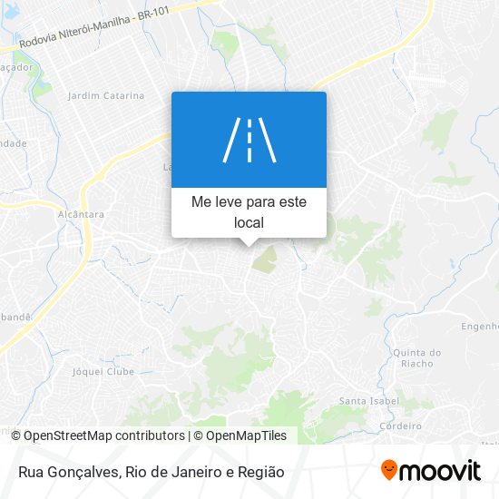 Rua Gonçalves mapa