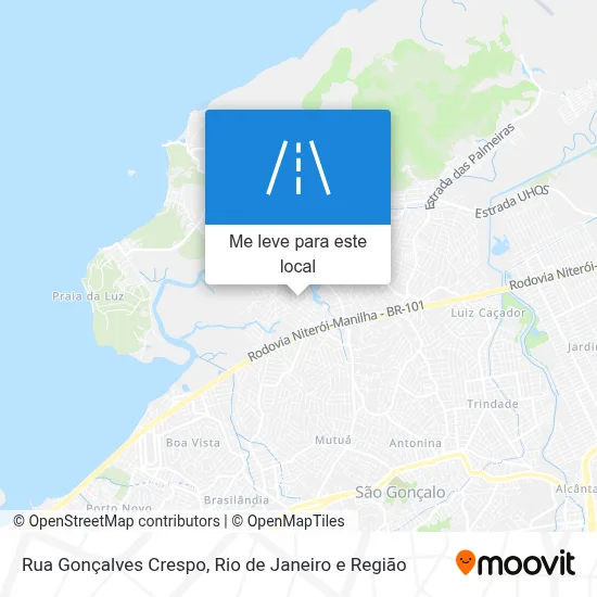 Rua Gonçalves Crespo mapa