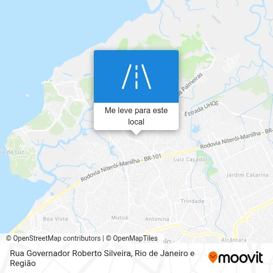 Rua Governador Roberto Silveira mapa