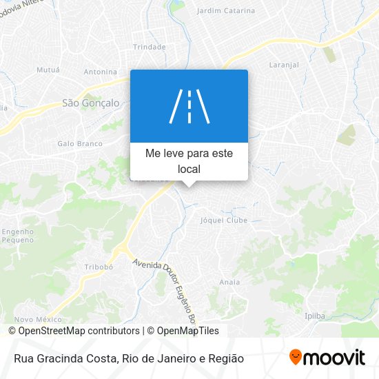 Rua Gracinda Costa mapa