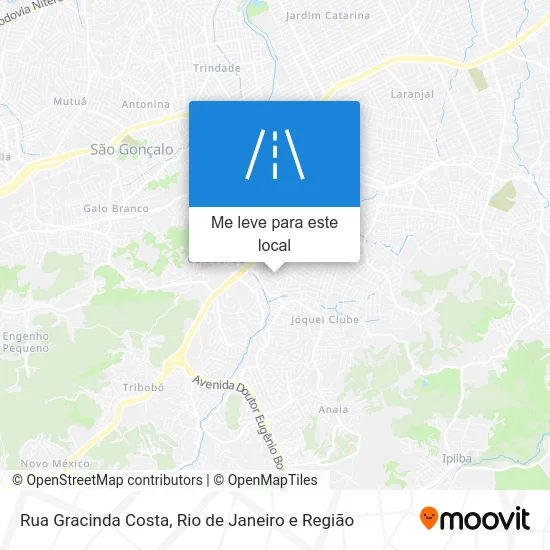 Rua Gracinda Costa mapa