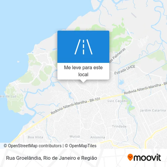 Rua Groelândia mapa