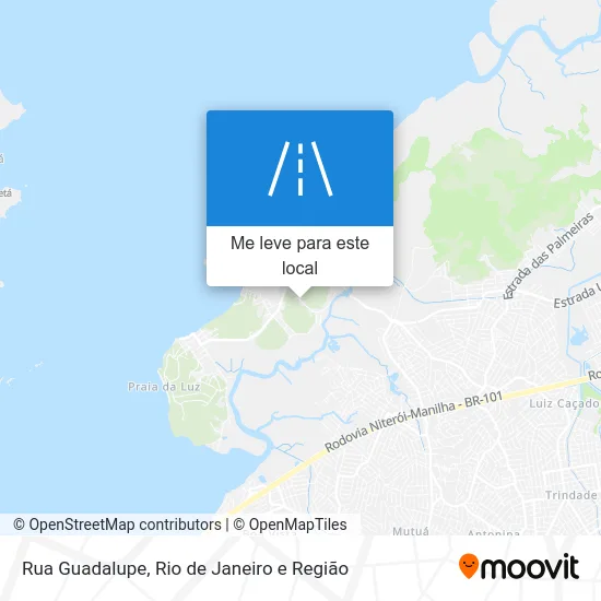 Rua Guadalupe mapa