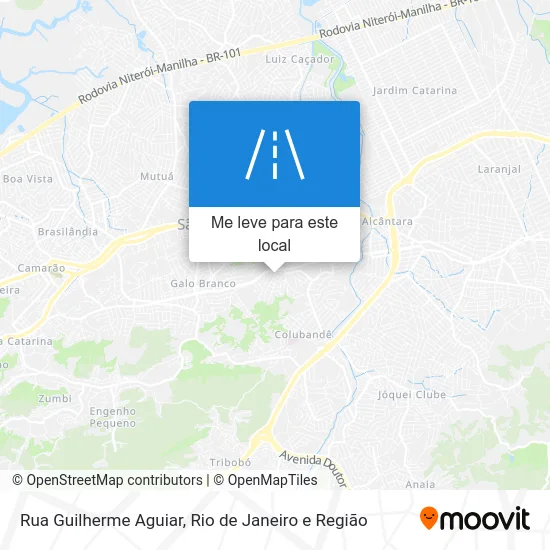 Rua Guilherme Aguiar mapa