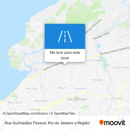 Rua Guimarães Passos mapa