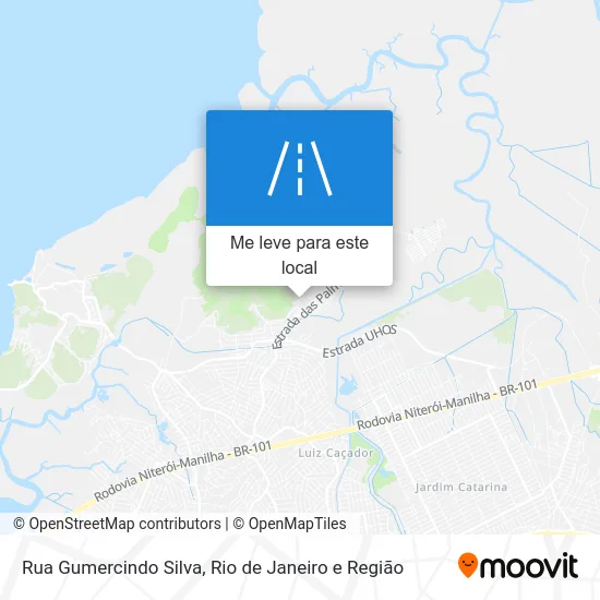 Rua Gumercindo Silva mapa