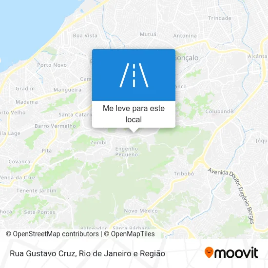 Rua Gustavo Cruz mapa