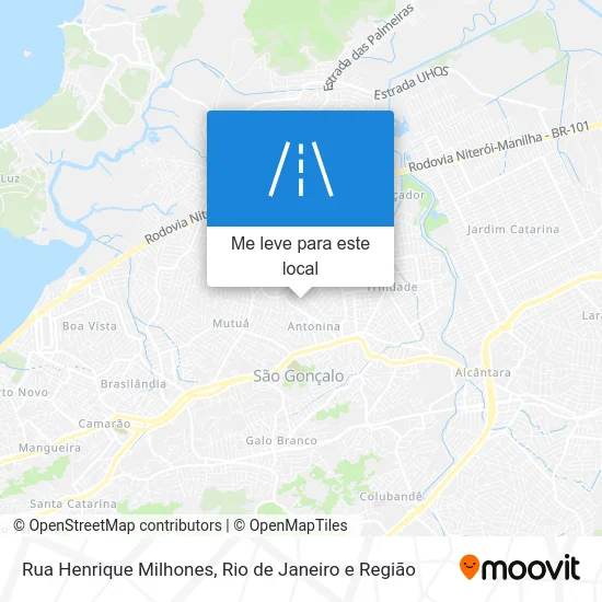 Rua Henrique Milhones mapa