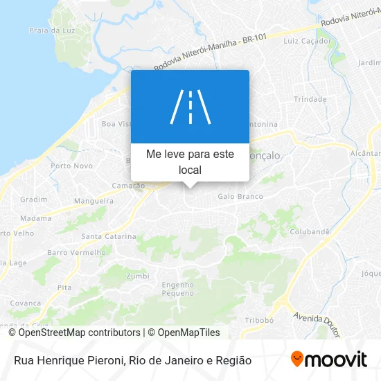 Rua Henrique Pieroni mapa