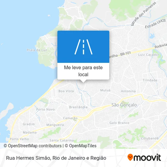 Rua Hermes Simão mapa