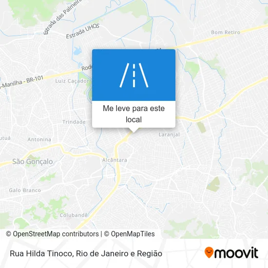 Rua Hilda Tinoco mapa