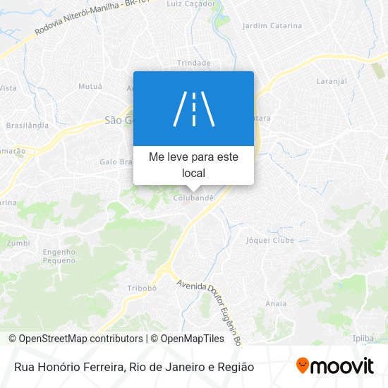 Rua Honório Ferreira mapa