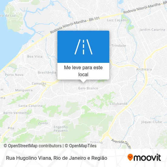 Rua Hugolino Viana mapa