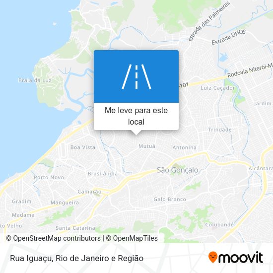 Rua Iguaçu mapa