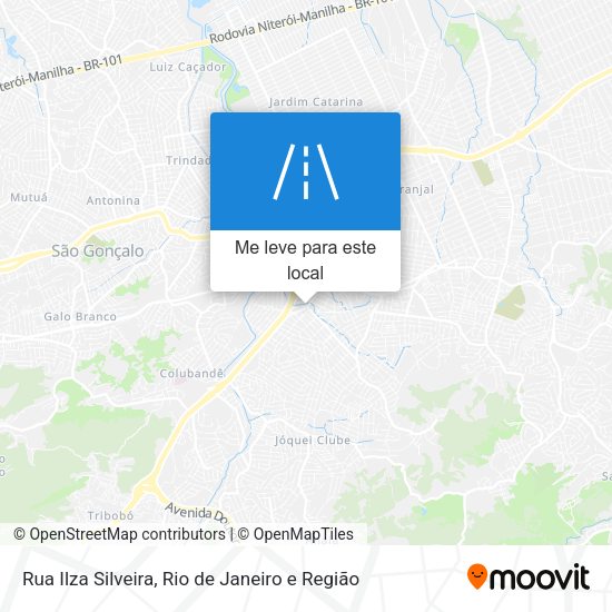 Rua Ilza Silveira mapa