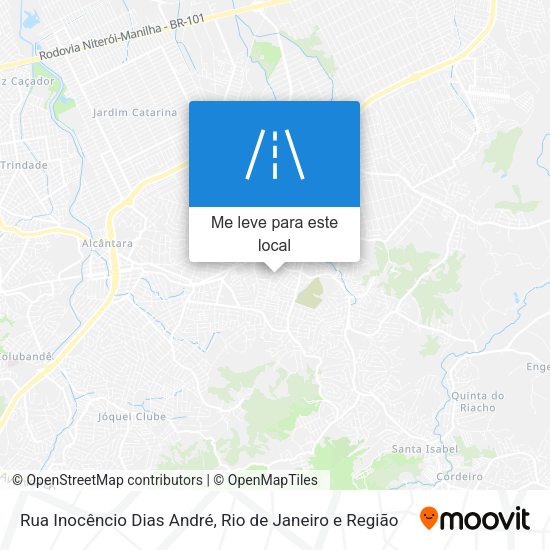 Rua Inocêncio Dias André mapa