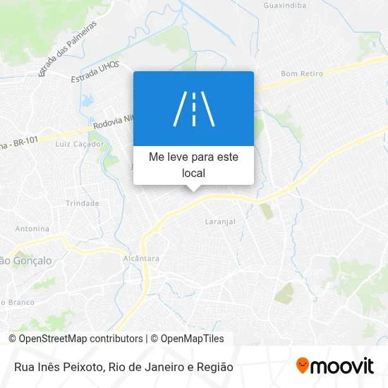 Rua Inês Peixoto mapa