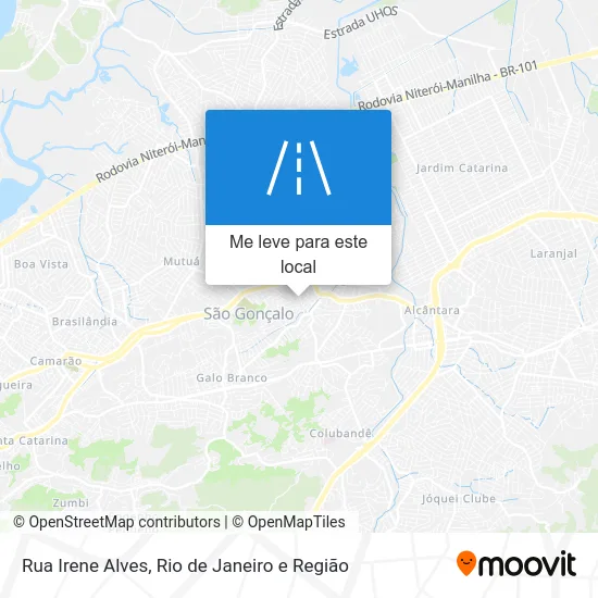 Rua Irene Alves mapa
