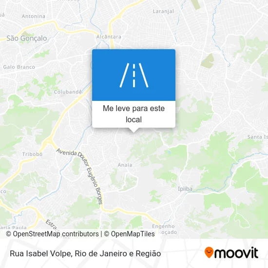 Rua Isabel Volpe mapa