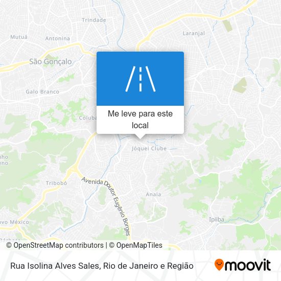 Rua Isolina Alves Sales mapa