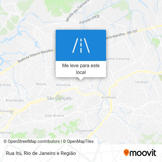 Rua Itú mapa