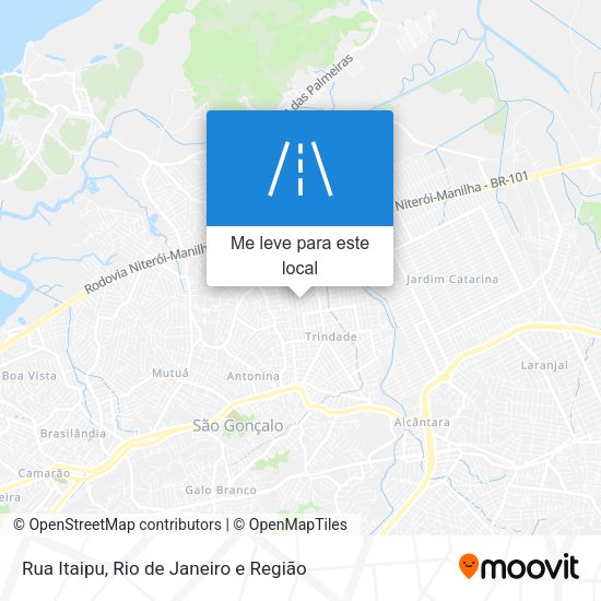 Rua Itaipu mapa