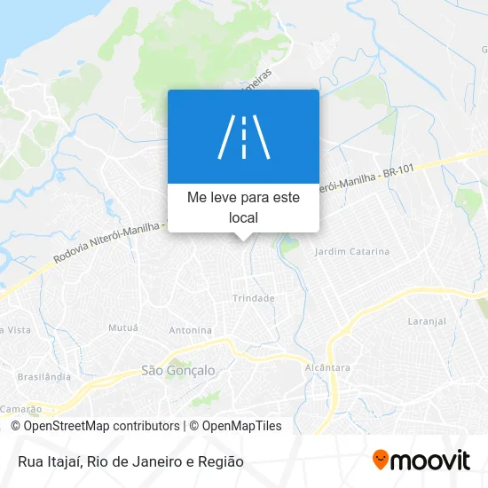 Rua Itajaí mapa
