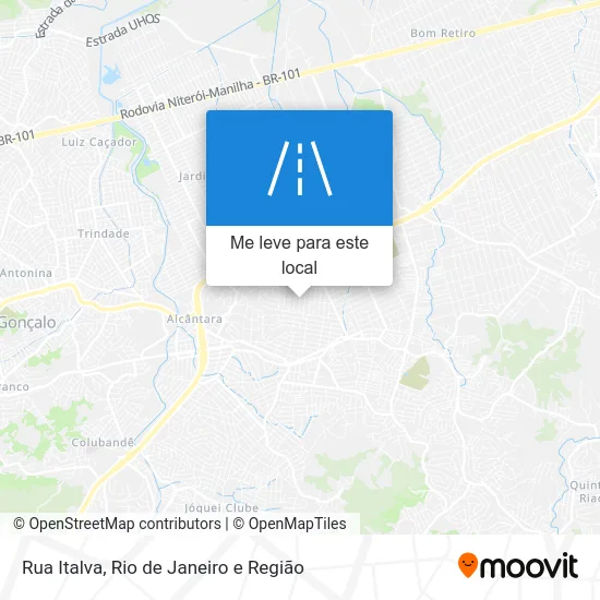 Rua Italva mapa