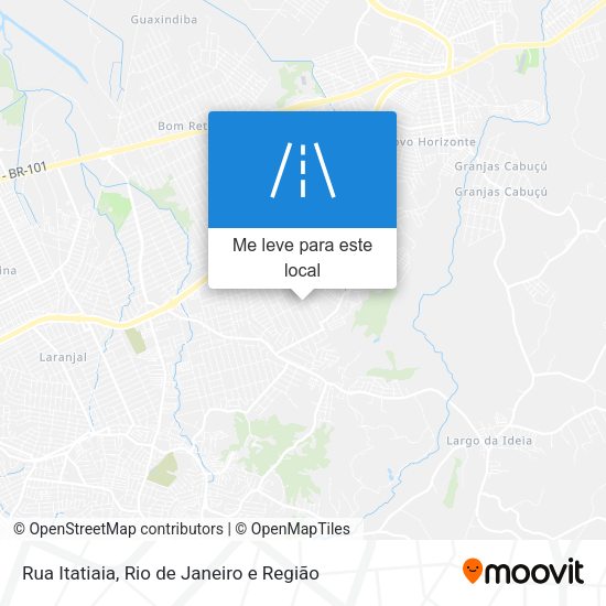 Rua Itatiaia mapa