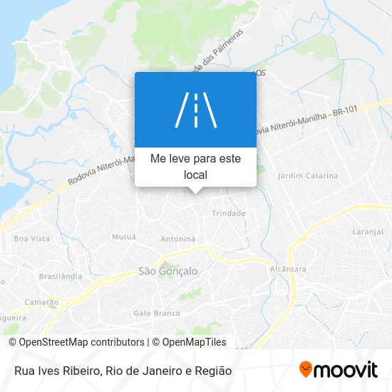 Rua Ives Ribeiro mapa