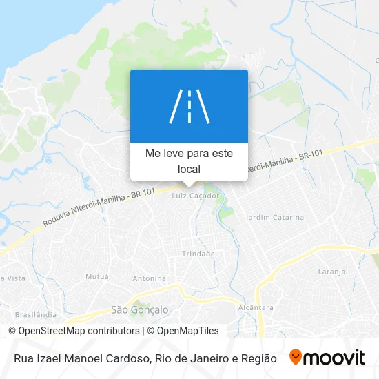 Rua Izael Manoel Cardoso mapa