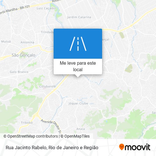 Rua Jacinto Rabelo mapa