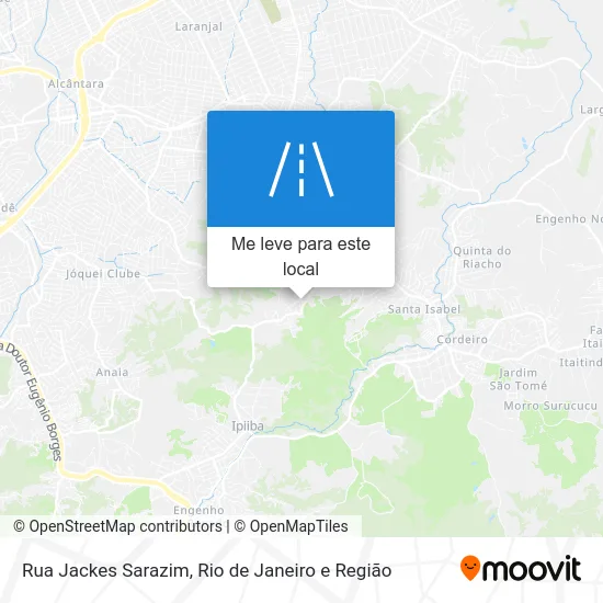 Rua Jackes Sarazim mapa