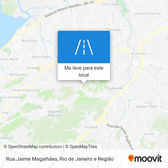 Rua Jaime Magalhães mapa
