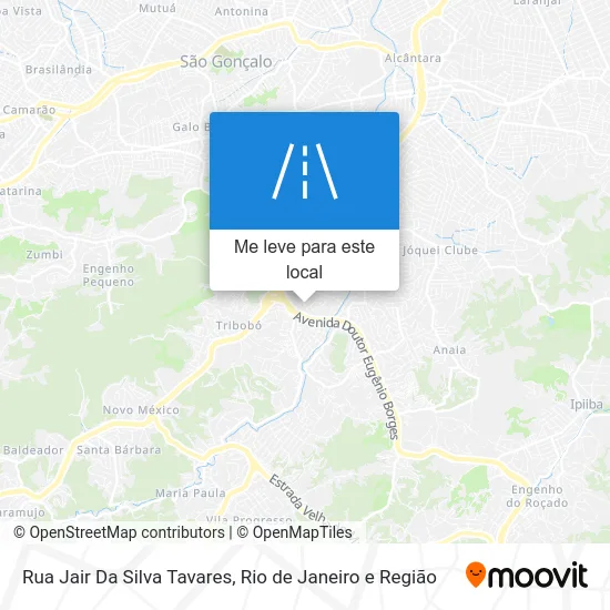 Rua Jair Da Silva Tavares mapa