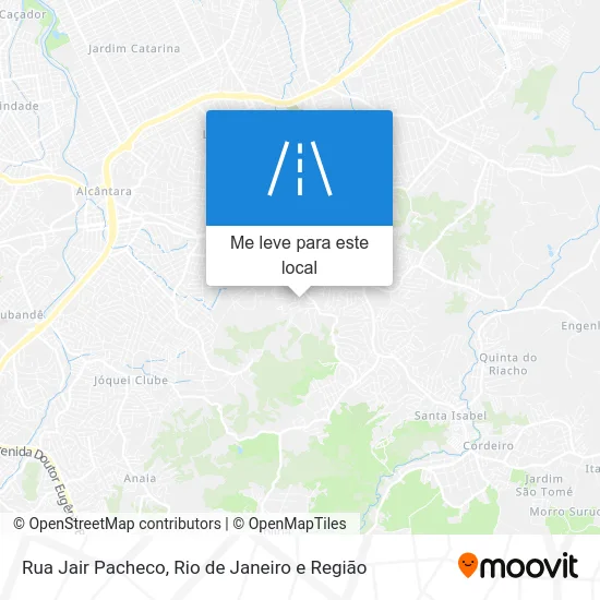 Rua Jair Pacheco mapa