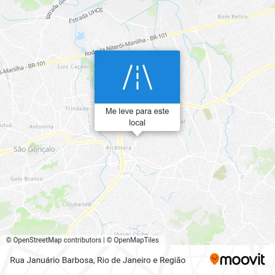Rua Januário Barbosa mapa