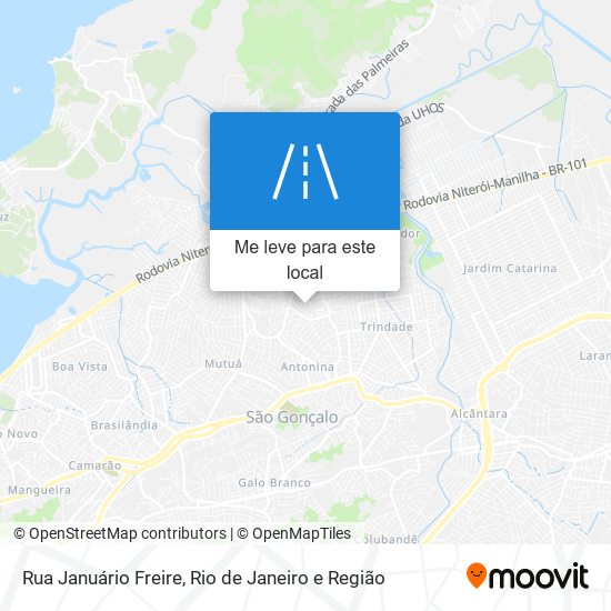 Rua Januário Freire mapa