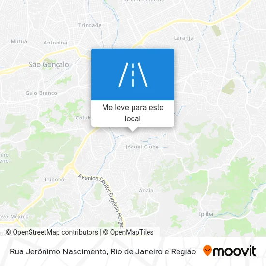 Rua Jerônimo Nascimento mapa