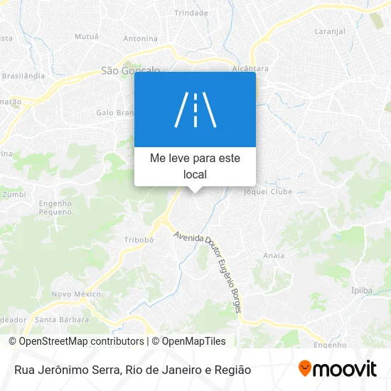 Rua Jerônimo Serra mapa