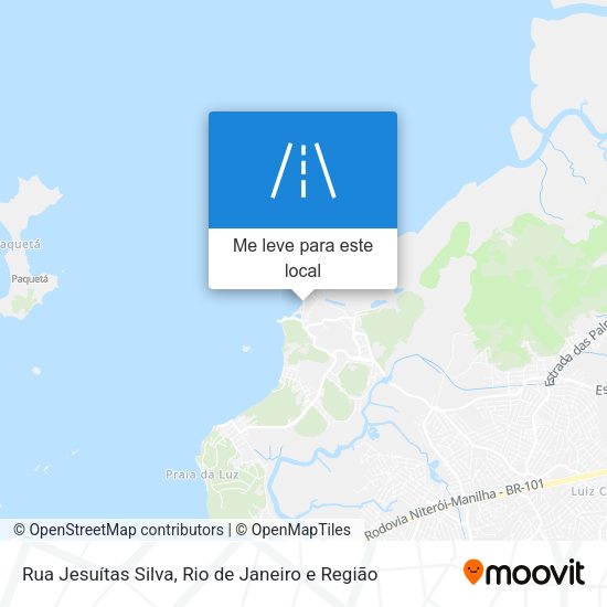 Rua Jesuítas Silva mapa