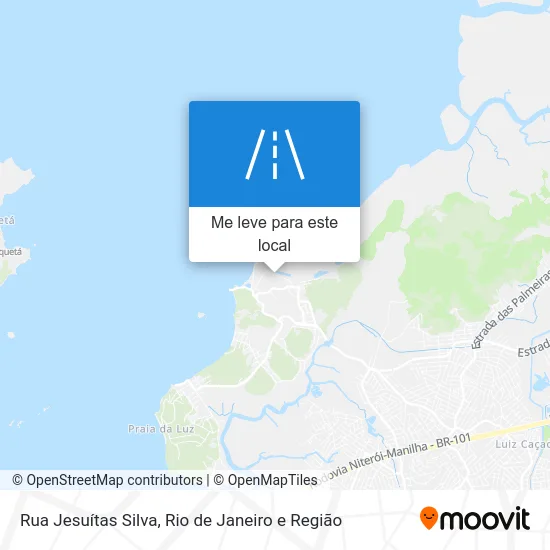 Rua Jesuítas Silva mapa